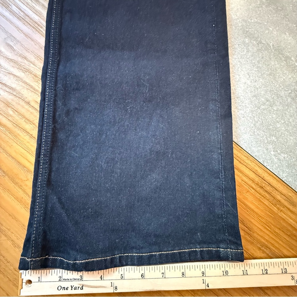 Banana Republic The Icon Classic Wide-Leg Jeans Dark Indigo Size 28L (6 US) - Picture 11 of 12